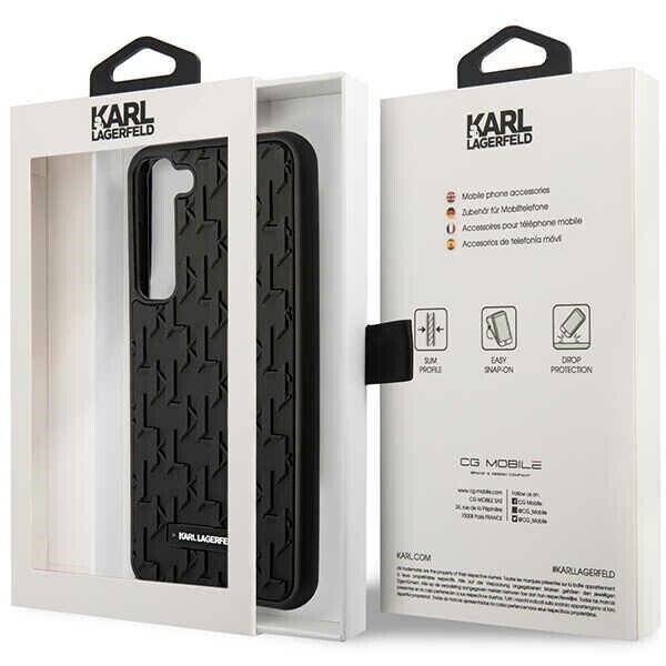 Karl Lagerfeld KLHCS23MRUPKLPK S23+ S916 hardcase czarny|black 3D Monogram (Attēls 5)