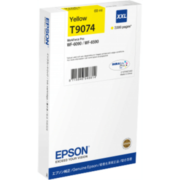 Epson DURABrite Pro T9074 XXL Ink Cartridge, Yellow (Attēls 1)