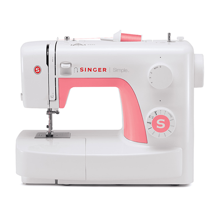 Sewing machine Singer SIMPLE 3210 White, Number of stitches 10, Number of buttonholes 1, (Фото 1)
