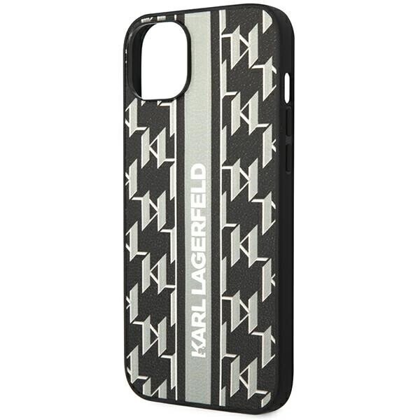 Karl Lagerfeld KLHCP14SPGKLSKG iPhone 14 6,1" hardcase szary|grey Monogram Stripe (Attēls 6)