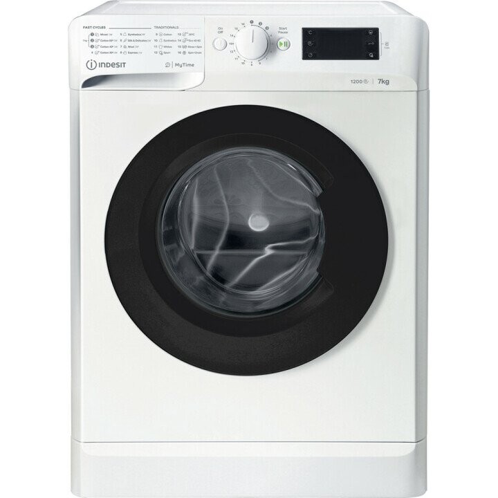 INDESIT Washing machine MTWE 71252 WK EE A +++, Front loading, Washing capacity 7 kg, 1200 RPM, Depth 54 cm, Width 59.5 cm, Display, Big Digit, White (Attēls 12)