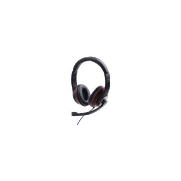 Gembird MHS-03-BKRD Stereo headset, black color