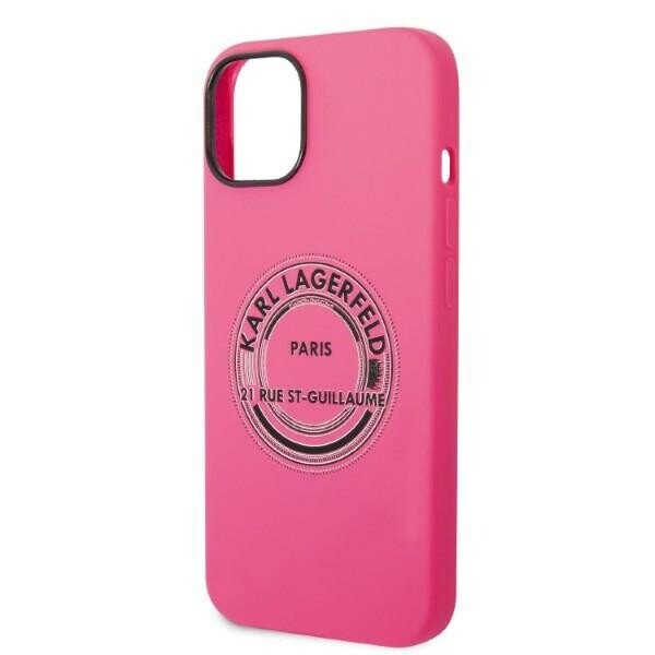 Karl Lagerfeld KLHCP14SSRSGRCF iPhone 14 6,1" hardcase różowy|pink Silicone RSG (Attēls 6)