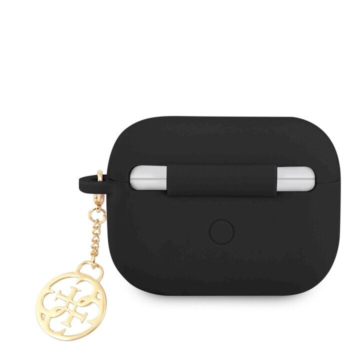 GUAPLSC4EK Guess 4G Charm Silicone Case for Airpods Pro Black (Фото 1)