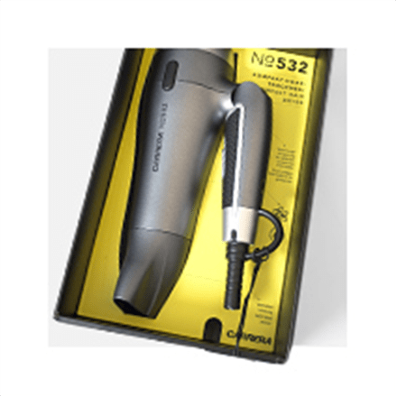 Carrera 532 Compact Hairdryer  Ionic function, Foldable handle, 1600 W, Silver/Black (Фото 4)