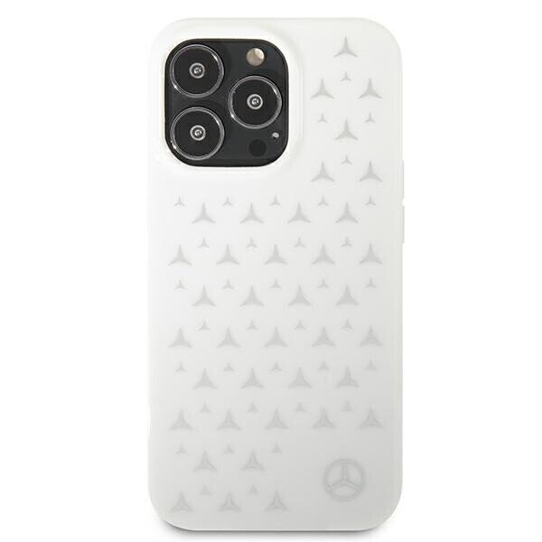 Mercedes MEHCP13LESPWH iPhone 13 Pro | 13 6,1" biały|white hardcase Silver Stars Pattern (Фото 3)