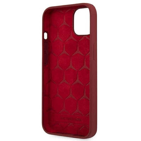 Mercedes MEHCP13MSILRE iPhone 13 6,1" czerwony|red hardcase Silicone Line (Attēls 7)
