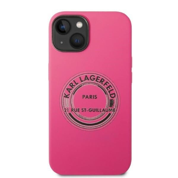 Karl Lagerfeld KLHCP14SSRSGRCF iPhone 14 6,1" hardcase różowy|pink Silicone RSG (Attēls 3)