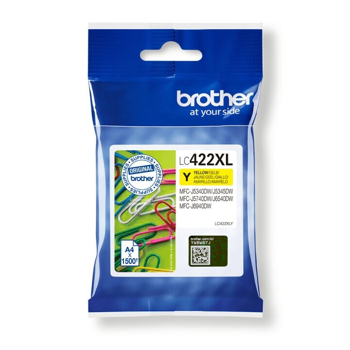 Brother LC-422XLY ink cartridge 1 pc(s) Original Yellow (Фото 1)