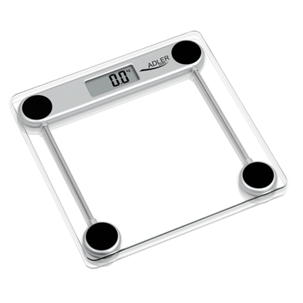 Scales Adler Maximum weight (capacity) 150 kg, Accuracy 100 g, 1 user(s), Glass (Attēls 2)