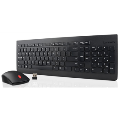 Lenovo 4X30M39487  Wireless, Batteries included, No, Black, Wireless connection, Essential Keyboard Russian/Cyrillic and Mouse Combo (Attēls 1)
