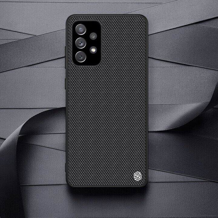 Nillkin Textured Case rugged cover with gel frame and nylon on the back Samsung Galaxy A72 4G black (Attēls 14)