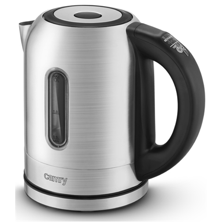 Camry Electric Water Kettle CR 1253 With electronic control, Stainless steel, Stainless steel, 2200 W, 360° rotational base, 1.7 L (Фото 1)