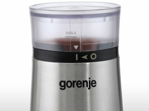 Gorenje Coffee grinder SMK150E 150 W, Coffee beans capacity 60 g, Lid safety switch, Stainless steel (Фото 1)