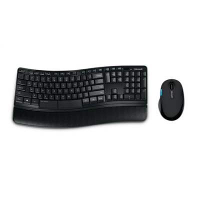 Microsoft L3V-00021 Sculpt Comfort Desktop Standard, Wireless, Keyboard layout EN, Black, Mouse included, Numeric keypad (Фото 6)
