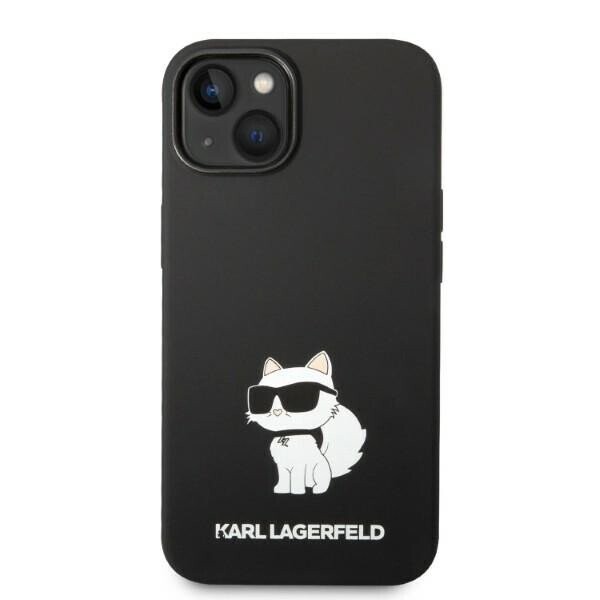 Karl Lagerfeld KLHMP14SSNCHBCK iPhone 14 6,1" hardcase czarny|black Silicone Choupette MagSafe (Attēls 3)