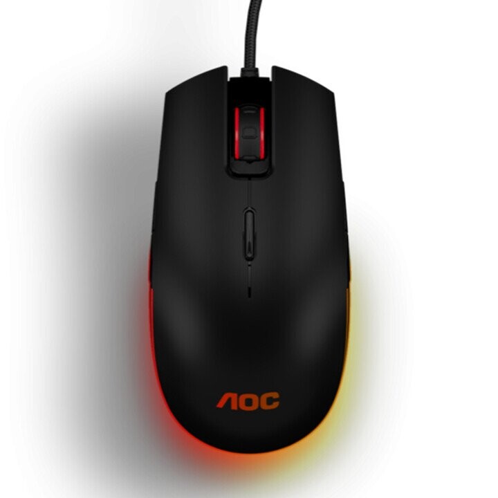 AOC Gaming Mouse GM500 Wired, 5000  DPI, USB 2.0, Black (Attēls 1)