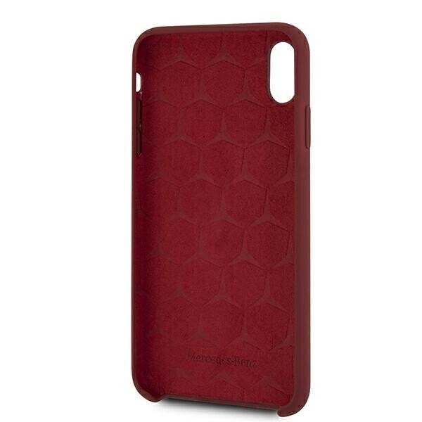 Mercedes MEHCI65SILRE iPhone Xs Max czerwony|red hardcase Silicone Line (Фото 4)