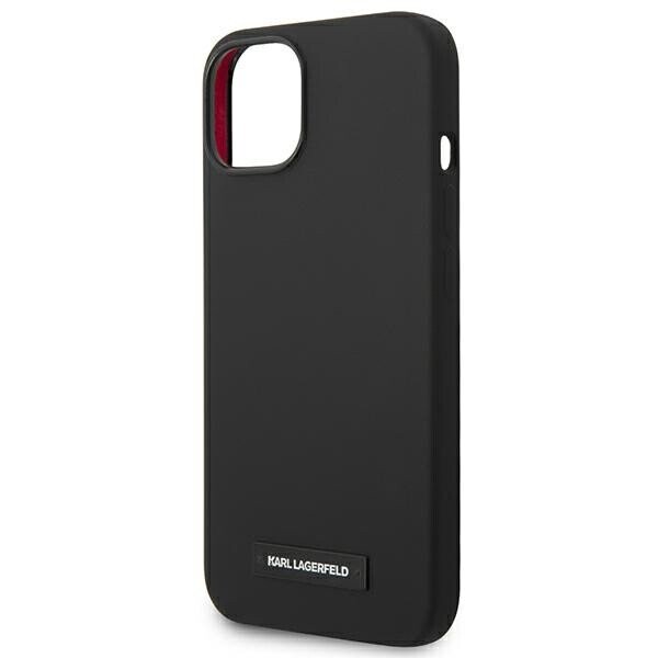 Karl Lagerfeld KLHMP14MSLMP1K iPhone 14 Plus 6,7" hardcase czarny|black Silicone Plaque Magsafe (Attēls 6)