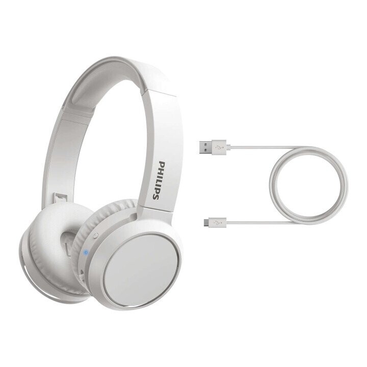 Philips 4000 series TAH4205WT/00 headphones/headset Wireless Head-band Calls/Music USB Type-C Bluetooth White (Attēls 2)