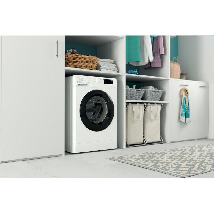 INDESIT Washing machine MTWE 71252 WK EE A +++, Front loading, Washing capacity 7 kg, 1200 RPM, Depth 54 cm, Width 59.5 cm, Display, Big Digit, White (Attēls 3)