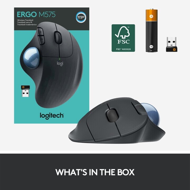 Logitech ERGO M575 Wireless Trackball Mouse (Фото 14)