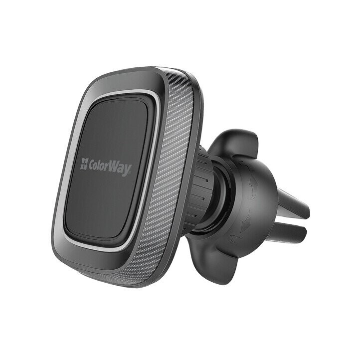 ColorWay Magnetic Car Holder For Smartphone Air Vent-2 Gray, Adjustable, 360 ° (Attēls 3)