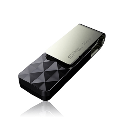 Silicon Power Blaze B30 64 GB, USB 3.0, Black (Attēls 1)