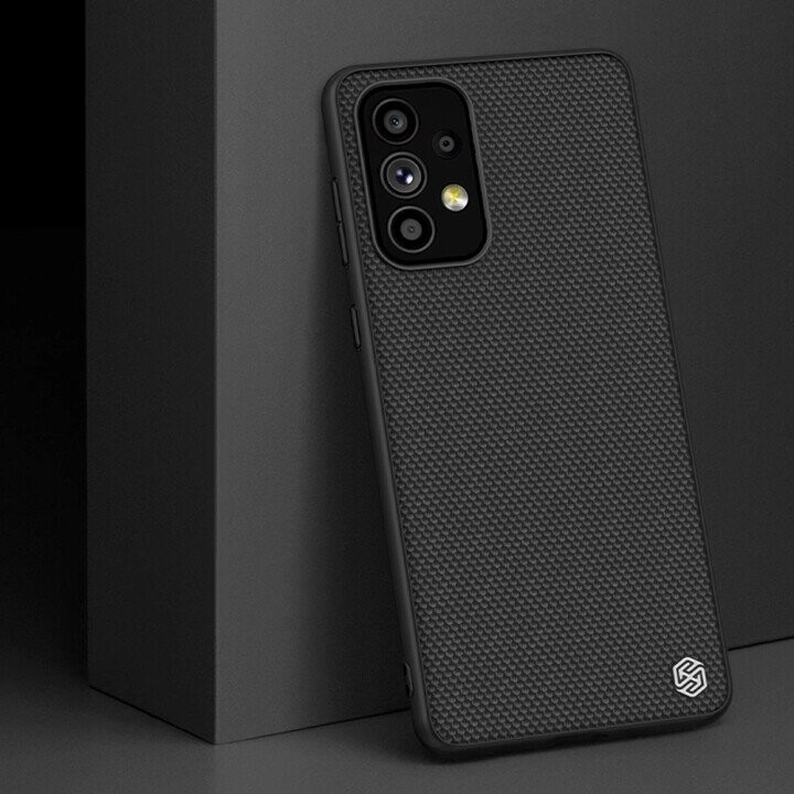Nillkin Textured Case durable reinforced case with gel frame and nylon back for Samsung Galaxy A73 black (Attēls 15)