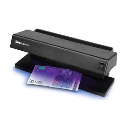 SAFESCA 45 Black, Suitable for Banknotes, ID documents, Number of detection points 1, (Attēls 1)