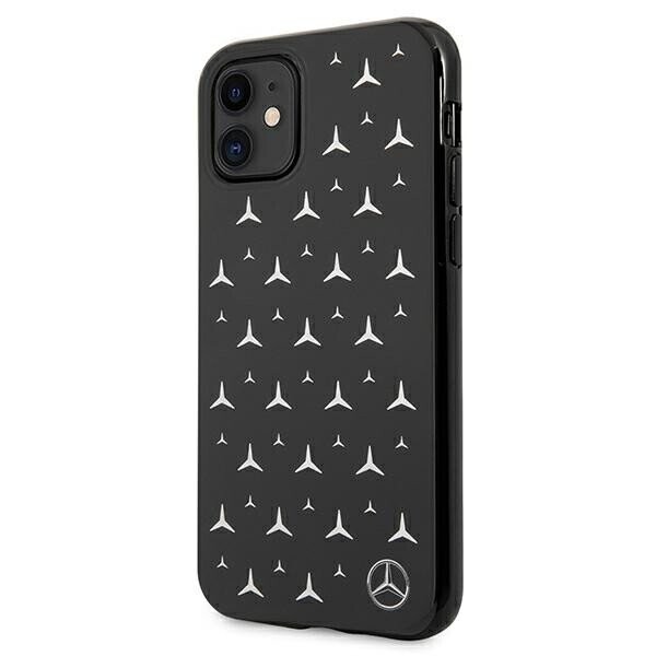 Mercedes MEHCN61ESPBK iPhone 11 6,1" | Xr czarny|black hardcase Silver Stars Pattern (Attēls 2)
