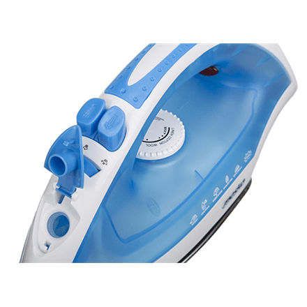 Iron Mesko MS 5023 Blue/White, 2200 W, With cord, Anti-scale system, Vertical steam function (Фото 2)
