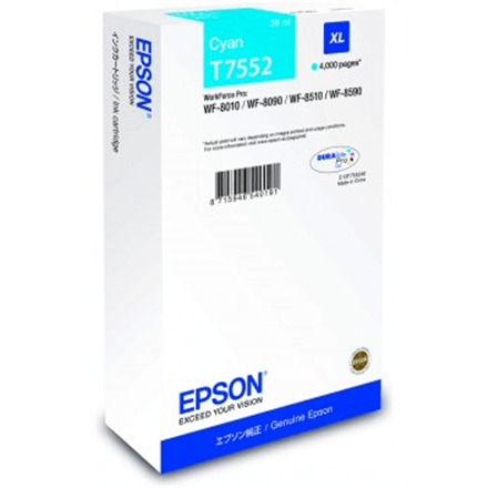 Epson T7552 XL Ink Cartridge, Cyan (Attēls 1)