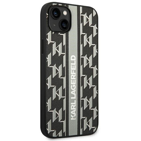 Karl Lagerfeld KLHCP14SPGKLSKG iPhone 14 6,1" hardcase szary|grey Monogram Stripe (Фото 4)