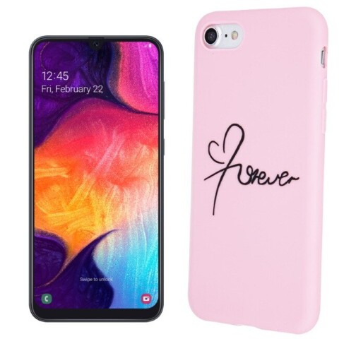 TakeMe "Love" серии Мягкий TPU чехол-крышка для Samsung Galaxy A50 (A505F) / A30s (A307F) Розовый (Фото 2)