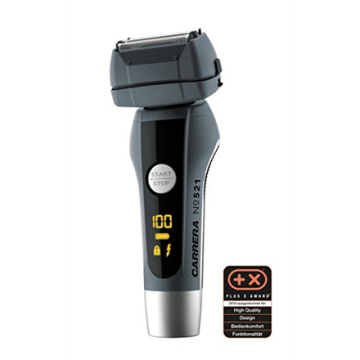 Carrera Men Shaver   521  Wet use, Rechargeable, Charging time 1,5 h, Lithium- ion, Battery life 1 h, Battery powered or powerplug, Number of shaver heads/blades 4, Grey/ black (Attēls 4)