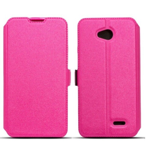 Telone Супер тонкий Чехол-книжка со стендом Apple iPhone 7 Plus 5.5inch Розовый (Фото 2)