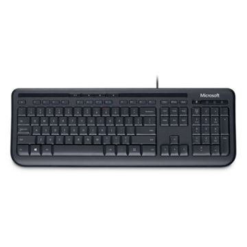 Microsoft ANB-00021 Wired Keyboard 600 Multimedia, Wired, Keyboard layout EN, 2 m, Black, English, 595 g (Attēls 1)
