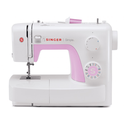 Sewing machine Singer SIMPLE 3223 White/Pink, Number of stitches 23, Number of buttonholes 1, (Attēls 1)
