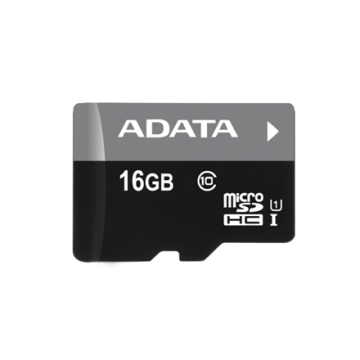 ADATA Premier UHS-I 16 GB, MicroSDHC, Flash memory class 10, SD adapter (Attēls 1)