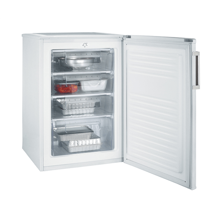 Candy Freezer CCTUS 542WH Upright, Height 85 cm, Total net capacity 82 L, A+, Freezer number of shelves/baskets 4, White, Free standing, (Attēls 2)