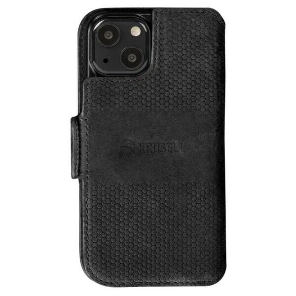 Krusell PhoneWallet Leather iPhone 13 6.1" czarny|black 62394 (Attēls 2)