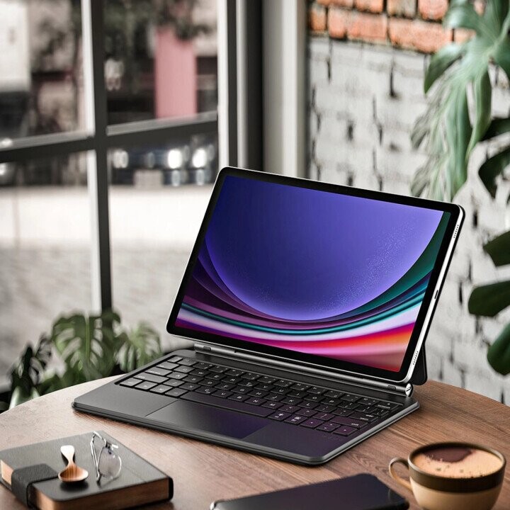 Dux Ducis Keyboard (MK Series) Case with Bluetooth Keyboard for Samsung Galaxy Tab S9 | S8 | S7 - Black (Фото 5)