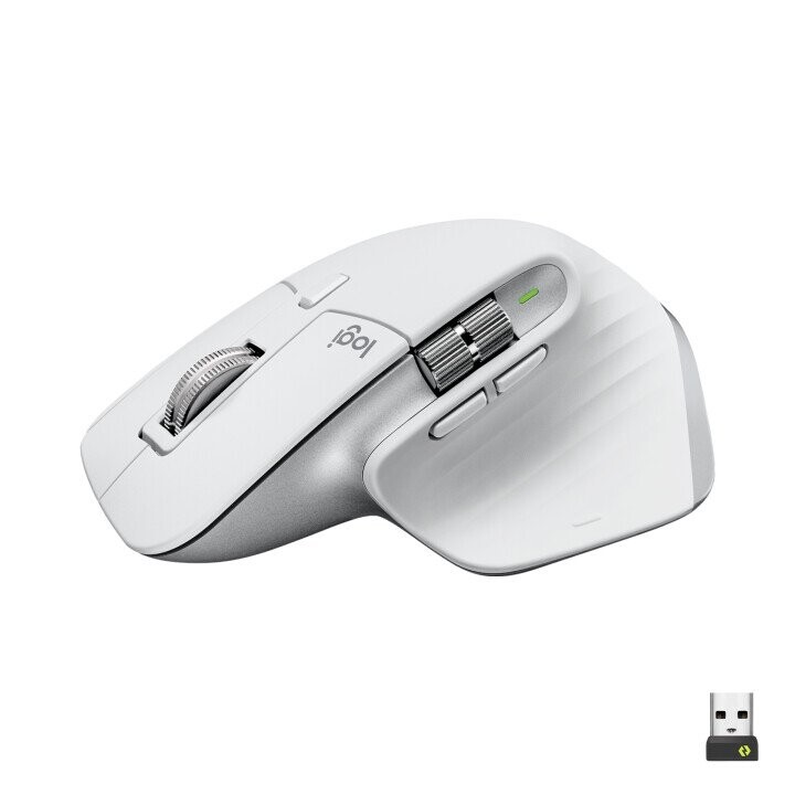 Logitech MX Master 3S mouse Right-hand RF Wireless+Bluetooth Optical 8000 DPI (Attēls 1)