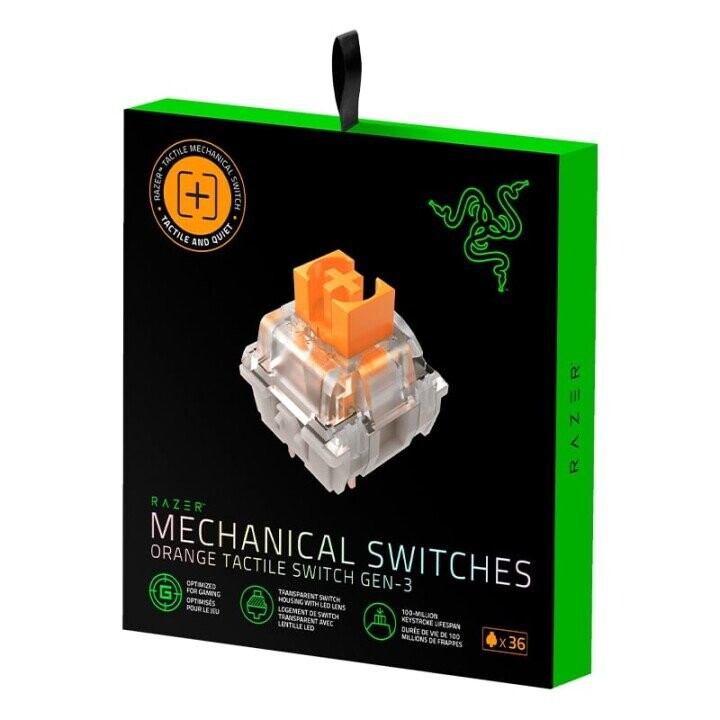 Razer Orange Tactile Mechanical Gaming Keyboard Switches pack (Attēls 6)