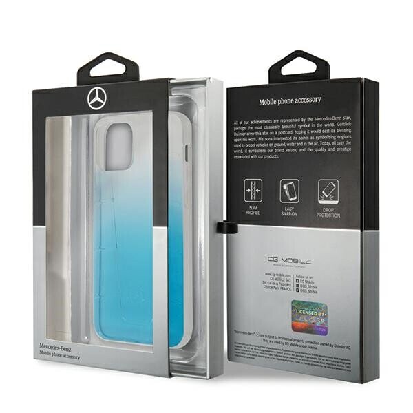 Mercedes MEHCP12MCLGBL iPhone 12|12 Pro 6,1" niebieski|blue hardcase Transparent Line (Attēls 7)