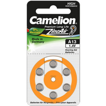 Camelion A13/DA13/ZL13, Zinc air cells, 6 pc(s) (Фото 1)