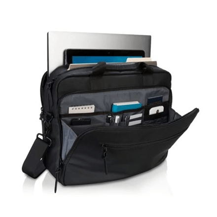 Dell Premier Slim 460-BCFT Fits up to size 15 ", Black, Shoulder strap, Full-grain PU leather, Messenger - Briefcase (Attēls 1)