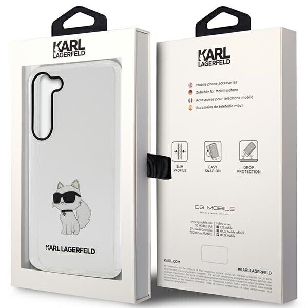 Karl Lagerfeld KLHCS23SHNCHTCT S23 S911 transparent hardcase Ikonik Choupette (Attēls 8)