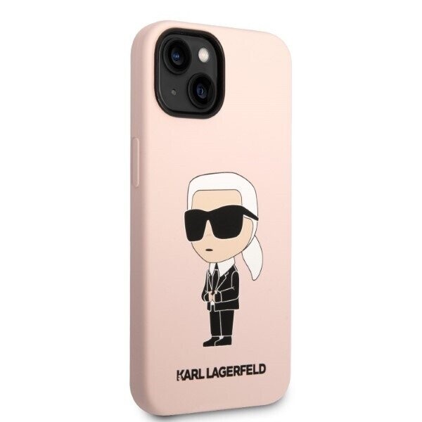 Karl Lagerfeld KLHMP14SSNIKBCP iPhone 14 6,1" hardcase różowy|pink Silicone Ikonik Magsafe (Фото 4)
